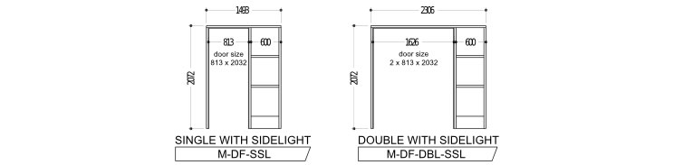 Frame with Sidelights